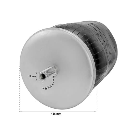 Bolsa Mola Pneumática Suspensão Traseira Completa Volare W9