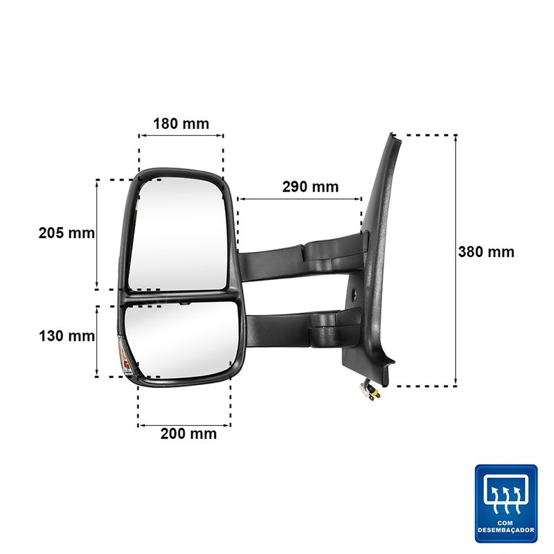 Espelho-Retrovisor-Esquerdo-Eletrico-com-Desembacador-Iveco-Nova-Daily