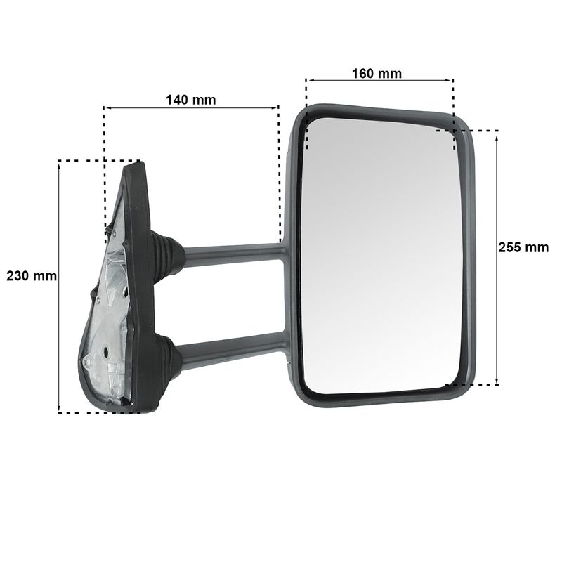 Espelho-Retrovisor-Direito-Manual-Iveco-Daily-Scudato-3510-3512-3513-4013-5013-4910-4912