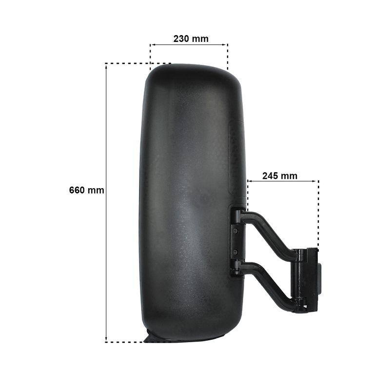 Espelho-Retrovisor-Manual-Direito-Completo-com-Desembacador-Volvo-FH12-FM12-NH12