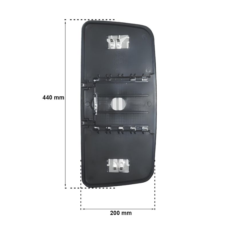 Base-com-Lente-do-Espelho-Retrovisor-Direito-e-Esquerdo-com-Desembacador-Volvo-FH12-FM12-FH13-FM13