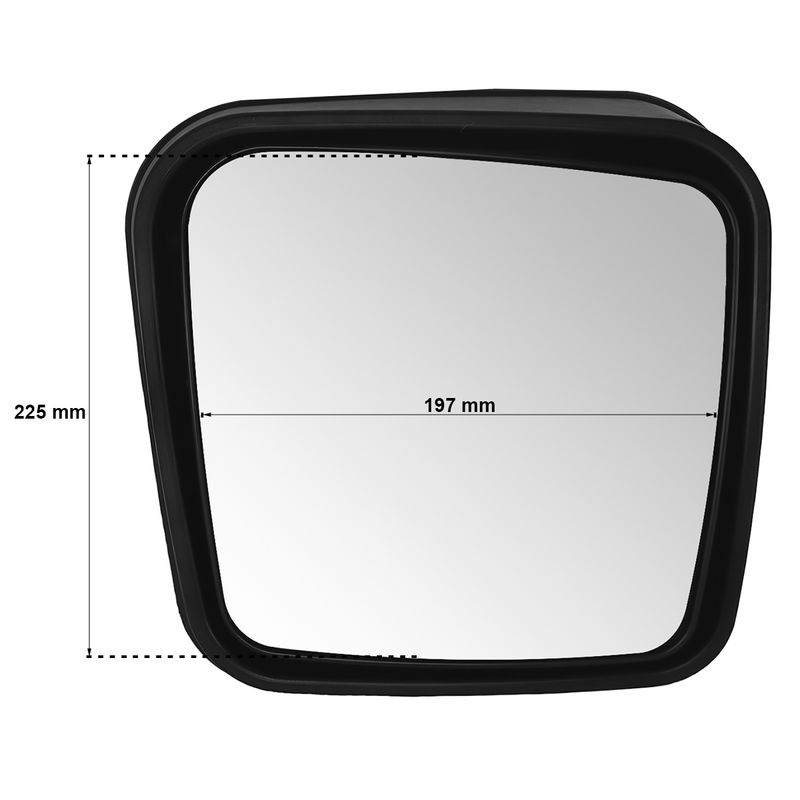 Espelho-Auxiliar-Manual-Direito-sem-Desembacador-Volvo-VM220-VM270-VM330