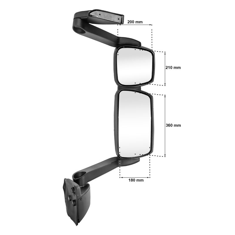 Espelho-Retrovisor-Direito-Eletrico-Convexo-sem-Desembacador-Iveco-Tector-e-Cursor