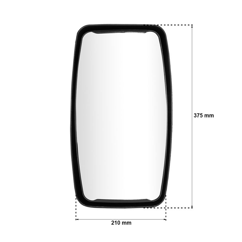 Espelho-Retrovisor-Esquerdo-Completo-Convexo-Simples-Ford-Cargo
