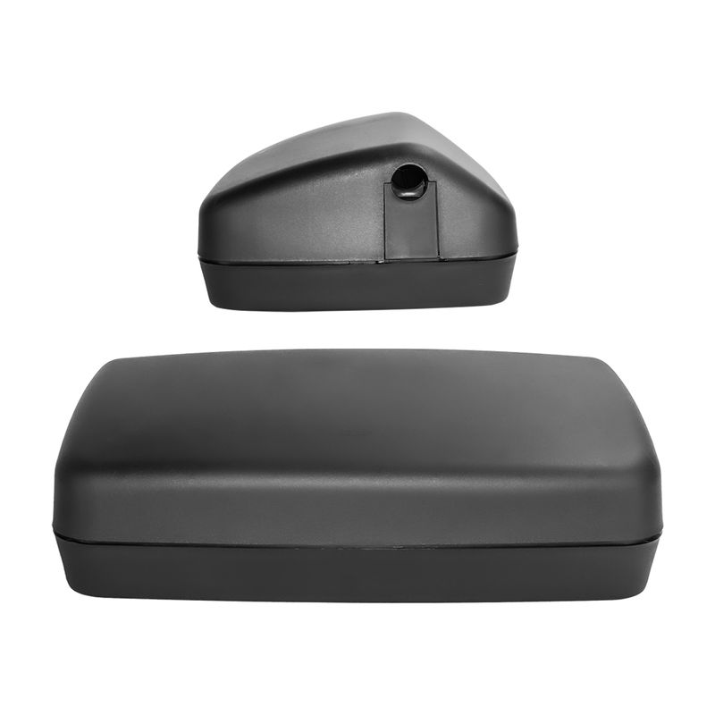 Espelho-Retrovisor-Direito-Completo-Manual-Convexo-com-Braco-Suporte-Ford-Cargo