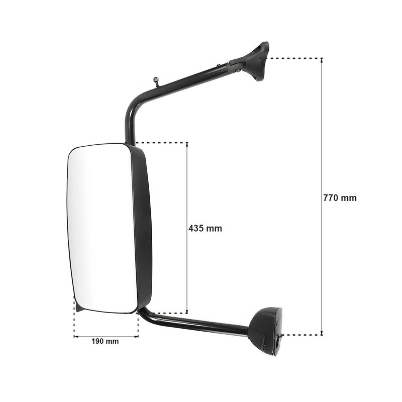 Espelho-Retrovisor-Esquerdo-Manual-MB-Axor-Atego
