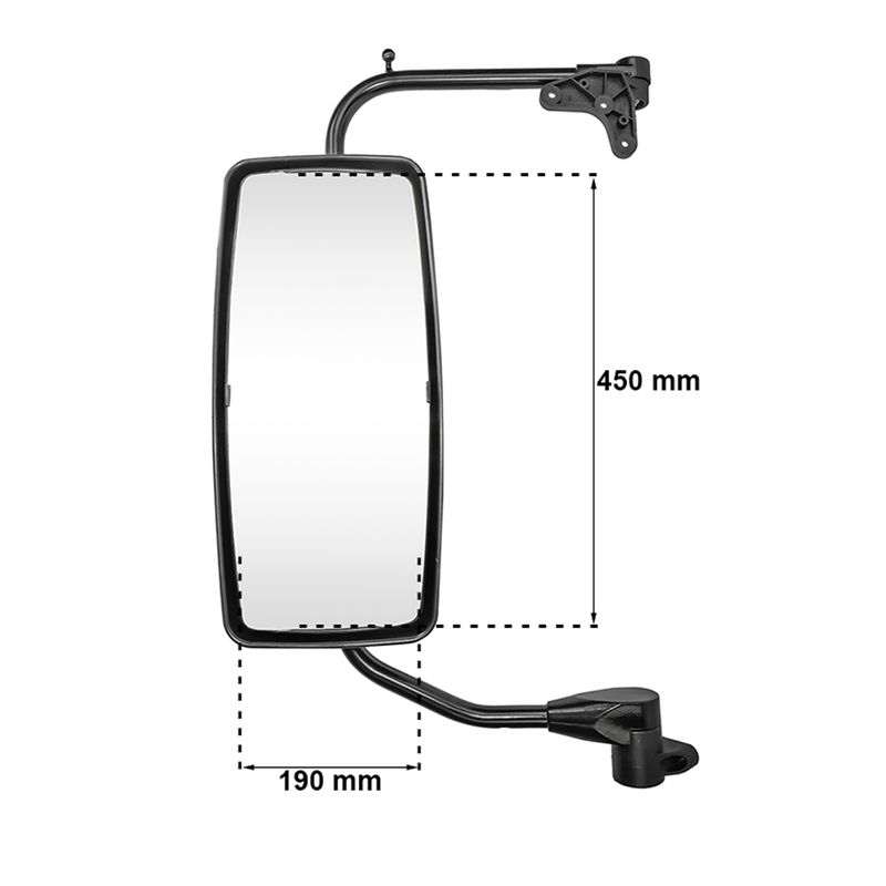 Espelho-Retrovisor-Esquerdo-com-Lente-Convexa-Mercedes-Benz-1634-1938-2638-LS-e-Atron-1635
