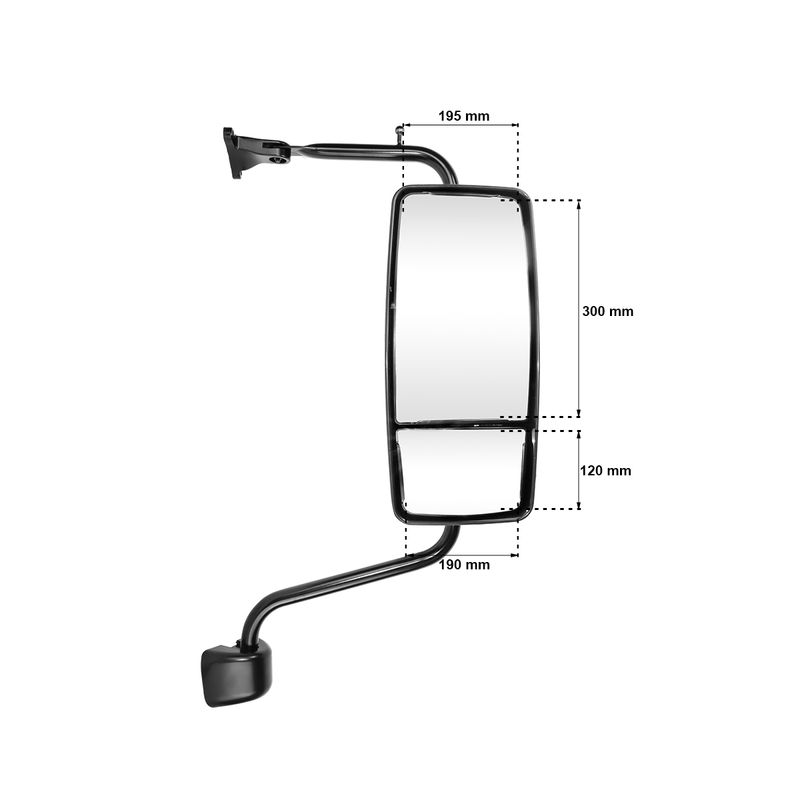 Espelho-Retrovisor-Completo-Esquerdo-Eletrico-com-Lente-Convexa-e-Bifocal-VW-Constellation