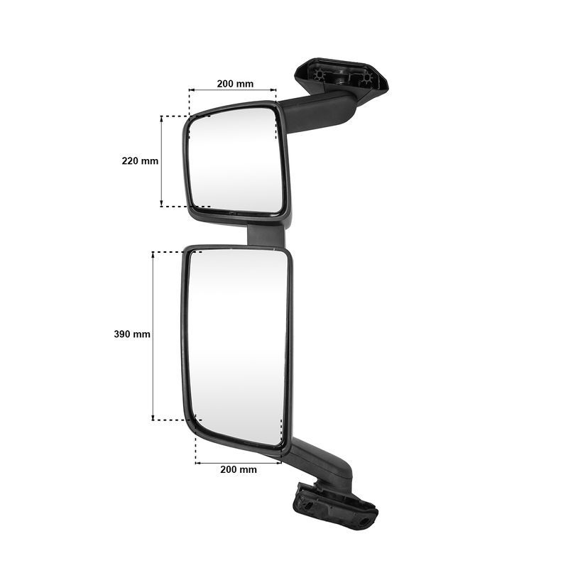 Espelho-Retrovisor-Completo-Direito-Manual-Convexo-Scania-NTG-P-G-R-S