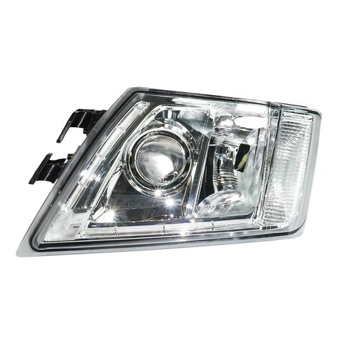 Farol Superior Direito H4 H7 com Pisca e LED Volvo FH12 FM12 FH13 FM13