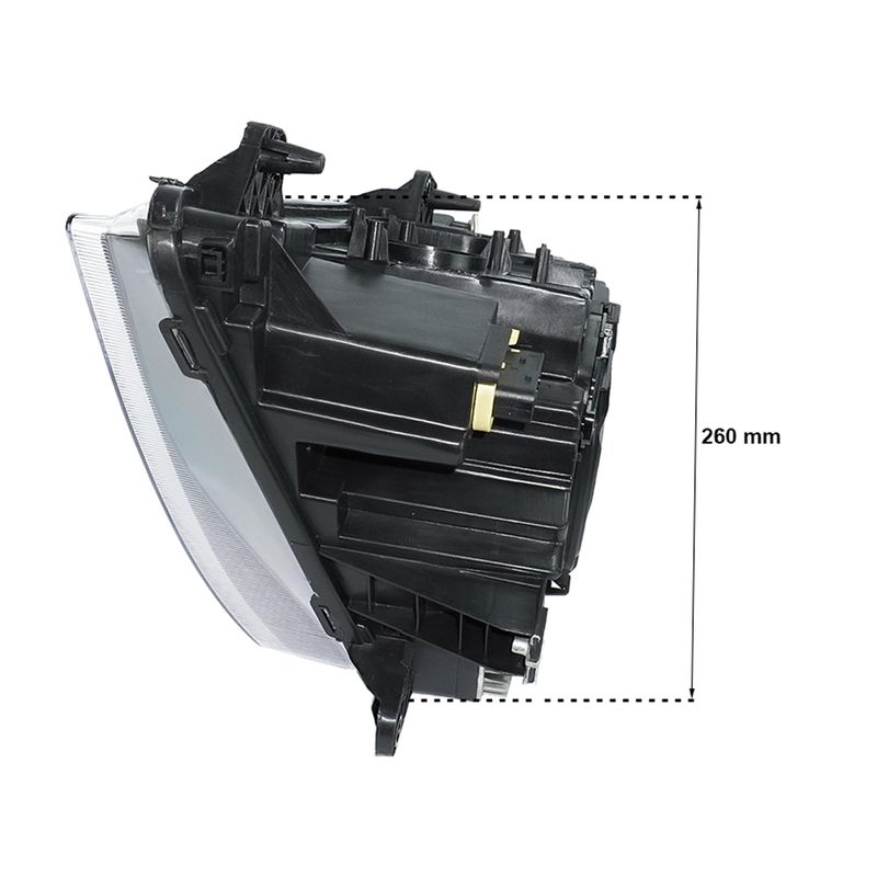 Farol-Direito-Com-LED-DRL-Posicao-Preto-Volvo-New-FH