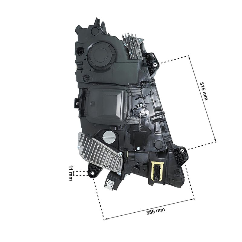 Farol-Esquerdo-Com-LED-DRL-Posicao-Prata-Volvo-New-FH