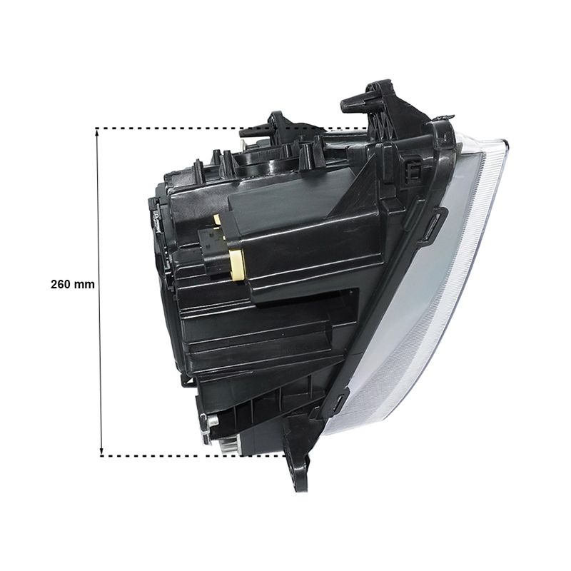 Farol-Esquerdo-Com-LED-DRL-Posicao-Prata-Volvo-New-FH