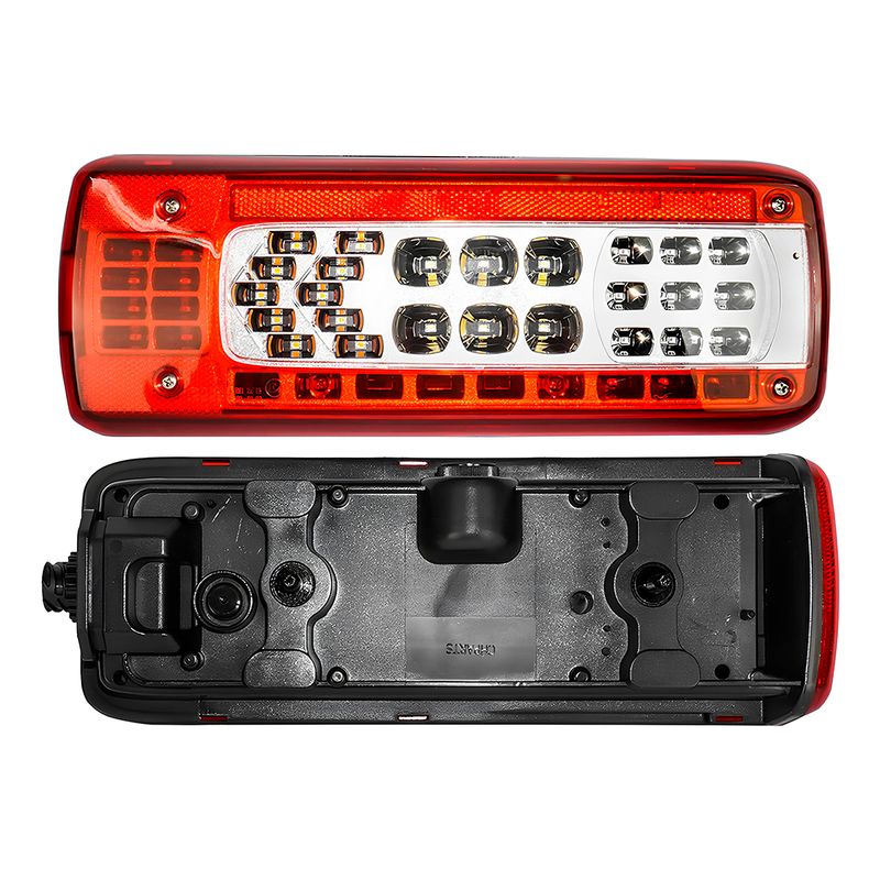 Sinaleira-Traseira-Esquerda-Bicolor-Cristal-e-Vermelha-com-Vigia-e-com-LED-Volvo-FH-FM-VM