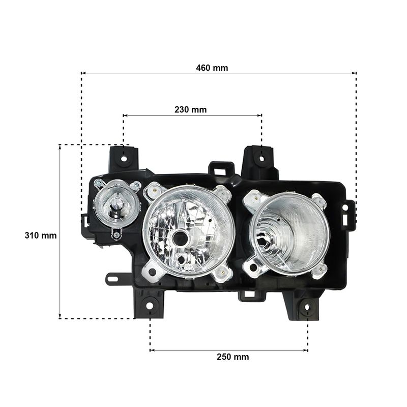Farol-Direito-com-Pisca-Mercede-benz-Atego-H7-H1