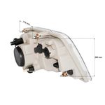 Farol Esquerdo Com Pisca e Lâmpada H4 Volvo VM17 VM21 VM23 VM260 VM310-1736778183688