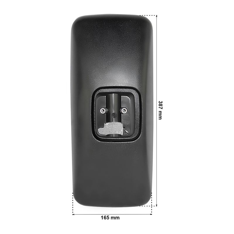 Espelho Retrovisor sem Lente Elétrico 380mm x 170mm 24v MB 1938S 1944S Atego-1736778791100