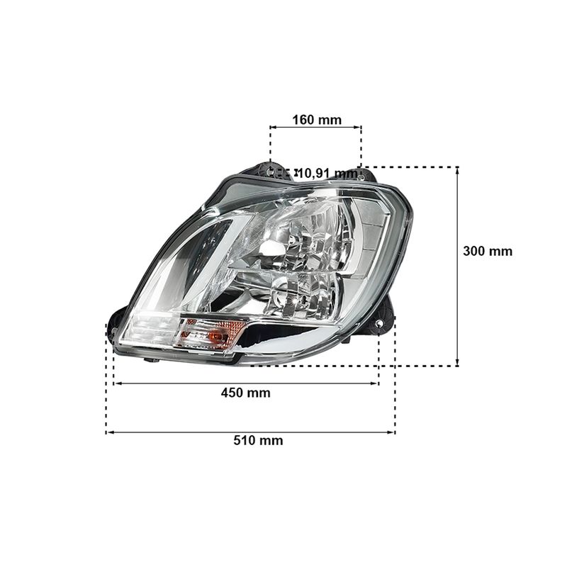 farol-direito-com-led-drl-posicao-com-pisca-h7-h1-p21w-daf-xf105-cf85
