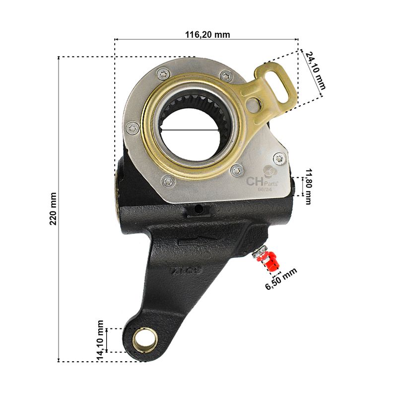 catraca-freio-traseiro-direito-automatica-mercedes-benz-l1633-ls1633-l2638-ls2638