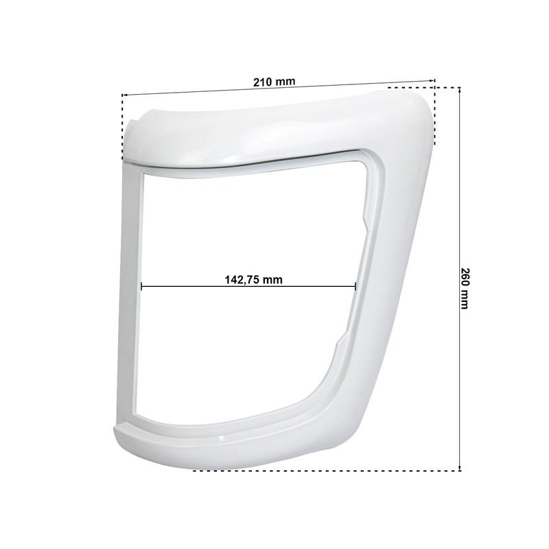 Moldura-da-Sinaleira-Seta-Dianteira-Esquerda-Plastica-Mercedes-Benz-