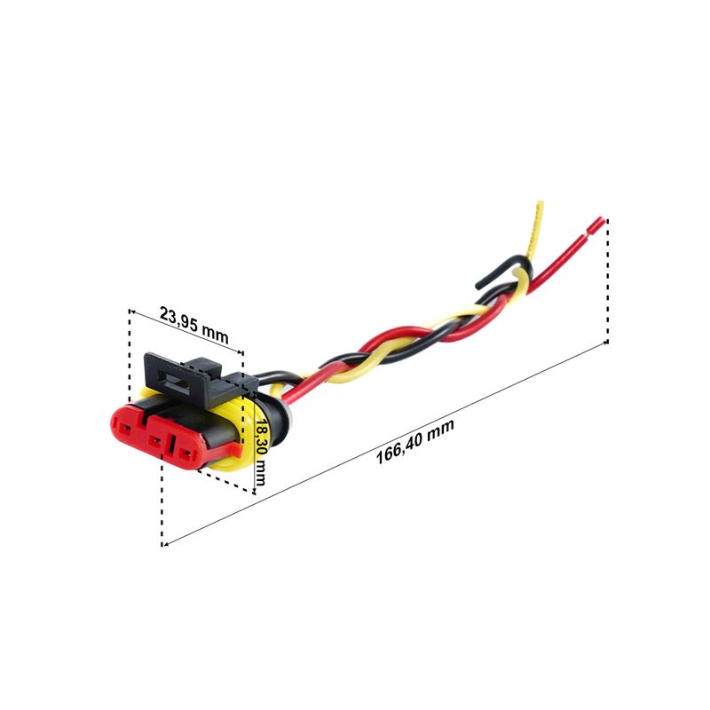 chicote-eletrico-sinaleira-lanterna-com-conectores-3-vias