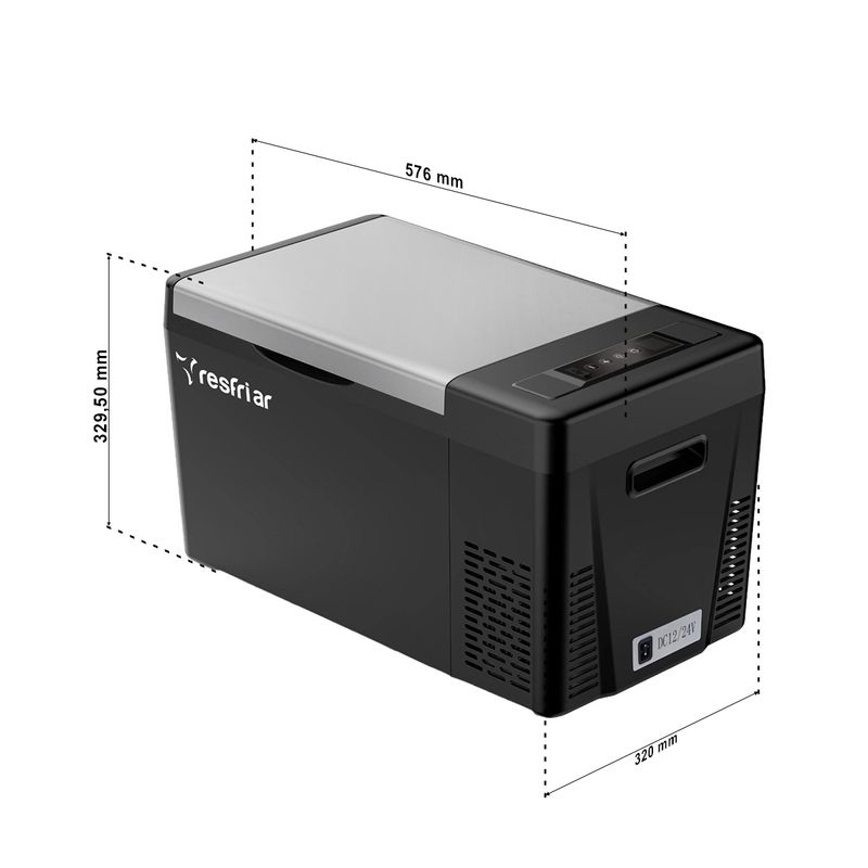 Geladeira Portátil 22L Bivolt Resfri Ar 12V 24V-1758217135083