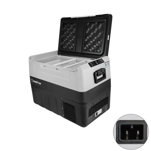 Geladeira Portátil 45L Quadrivolt Resfri Ar 12V 24V 110V 220V