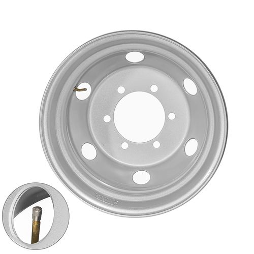 Roda Disco Aço Aro 17,5x6 Pneu 215 6 Furo Cônico Mercedes-Benz