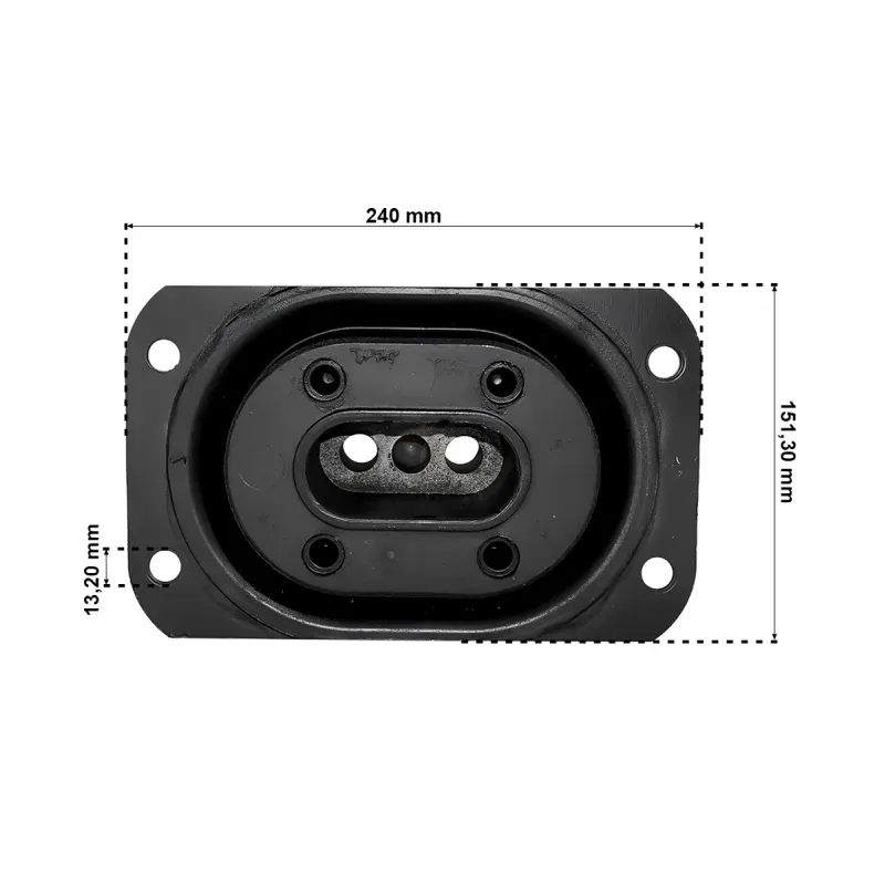 Coxim Dianteiro do Motor CA10669 Volvo FH12 NH12 FM12-1786481855320